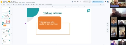 Bölgələrdə fəaliyyət göstərən təlimçilərlə növbəti görüş